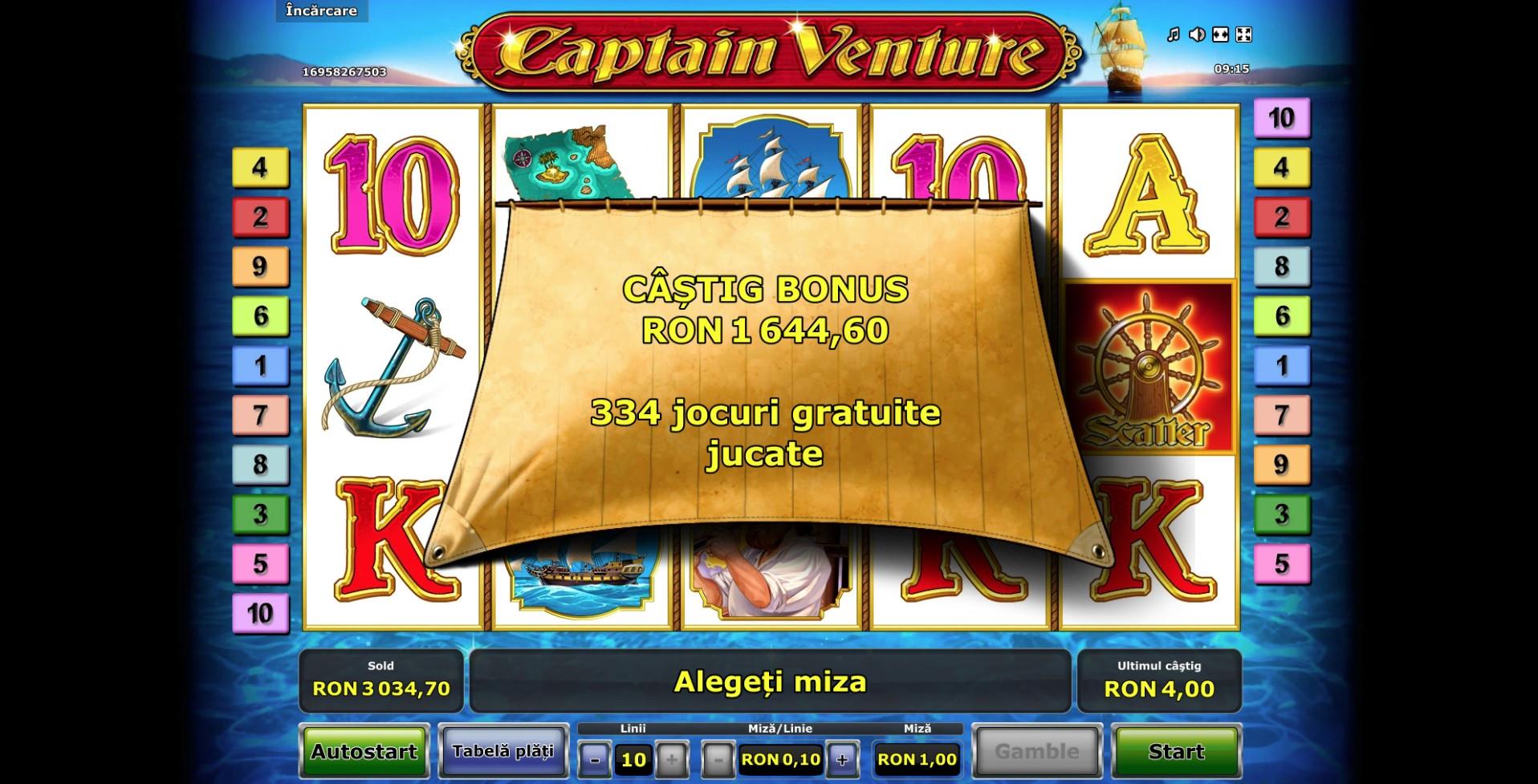 'Captain Venture la SuperBet In Bet de 1 :)'