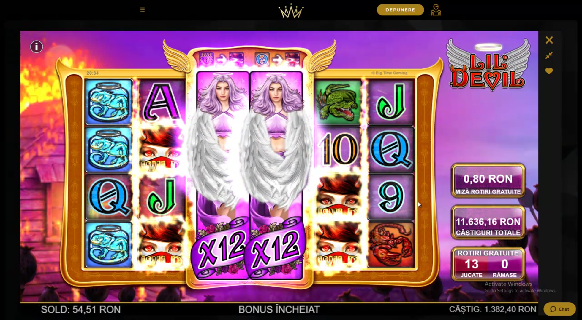 Câștig la Lil Devil pe 0.80 Stero Slots
