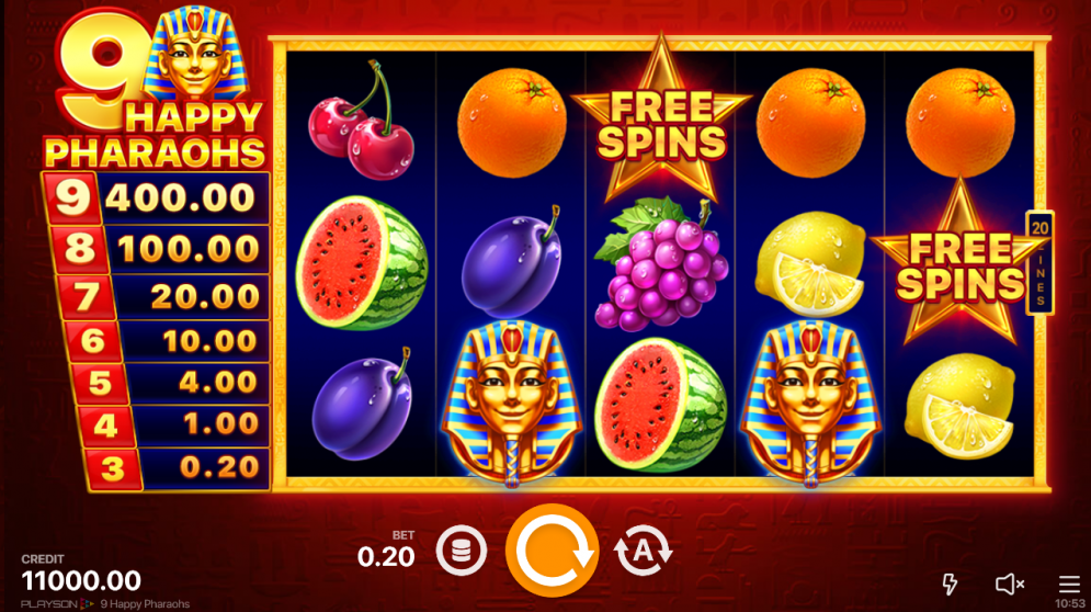 9 Happy Pharaohs