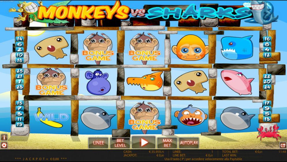 Monkeys VS Sharks
