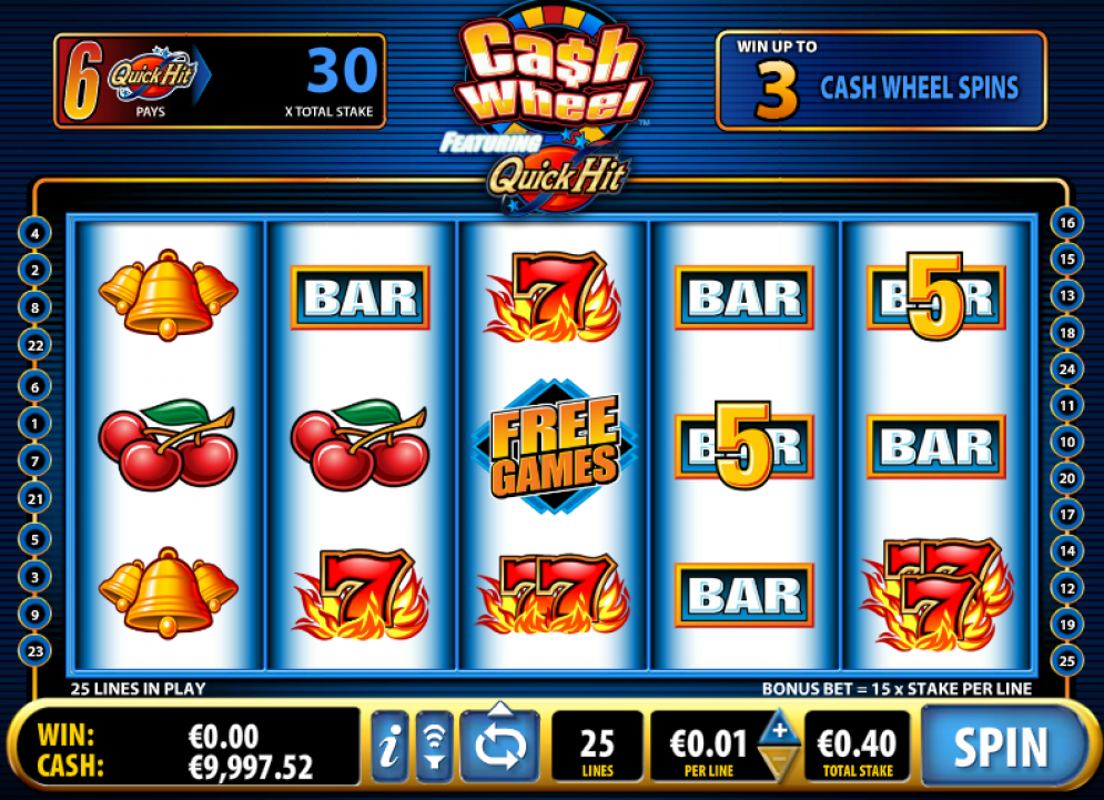 Quick Hit Cash Wheel