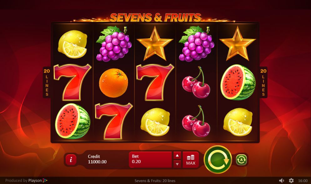 Sevens & Fruits 20 Lines
