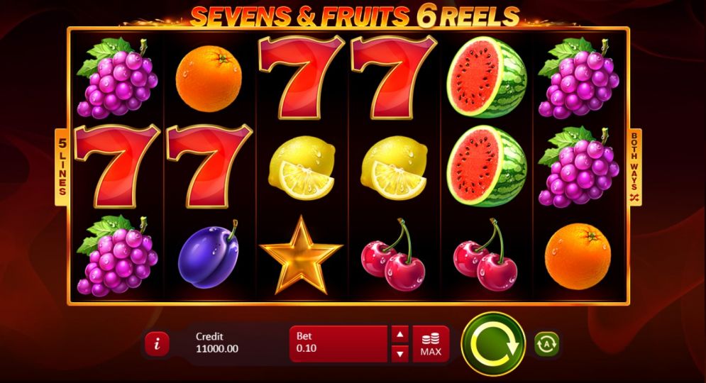 Sevens & Fruits 6 Reels