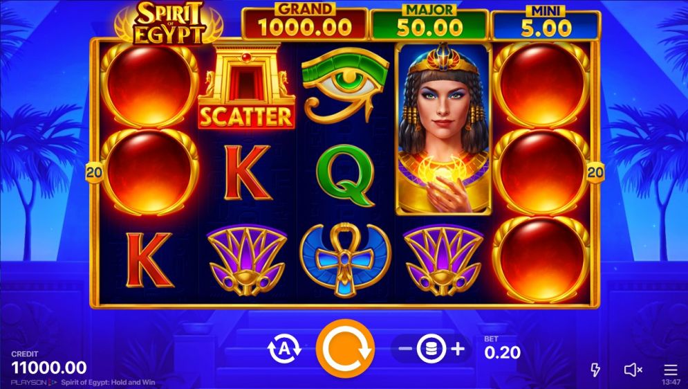 Spirit of Egypt: Hold and Win