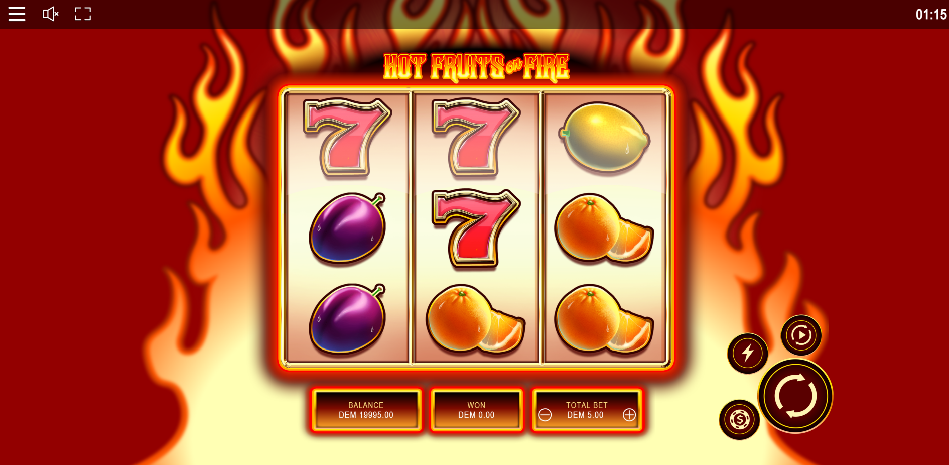 Hot Fruits on Fire