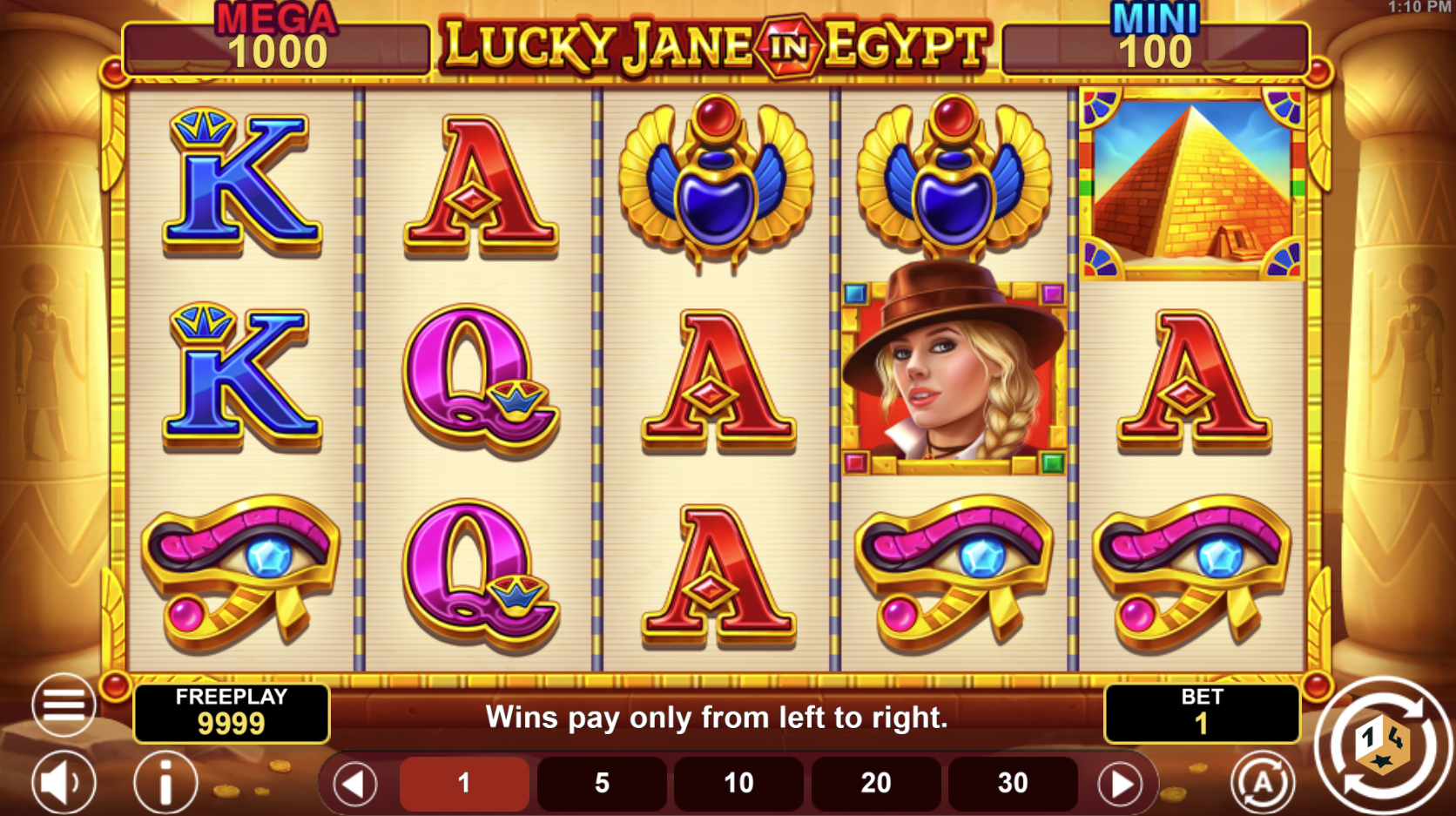 Lucky Jane in Egypt Hold & Win