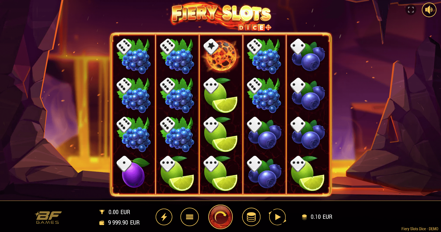 Fiery Slots Dice